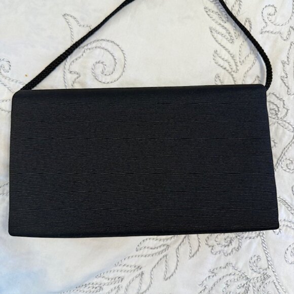 ANDRE CELLINI Black Evening Shoulder Bag Purse Magnetic Snap U.S. Pat 4021891 - Picture 8 of 9